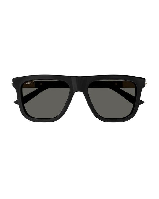Gucci Black GG1502S Linea Web Sunglasses for men