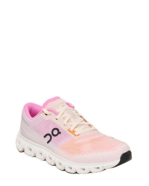 On Shoes Pink Cloud 6 Push Sneakers