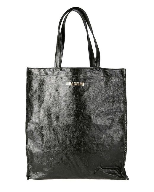 Uma Wang Black Coated Small Tote Bag