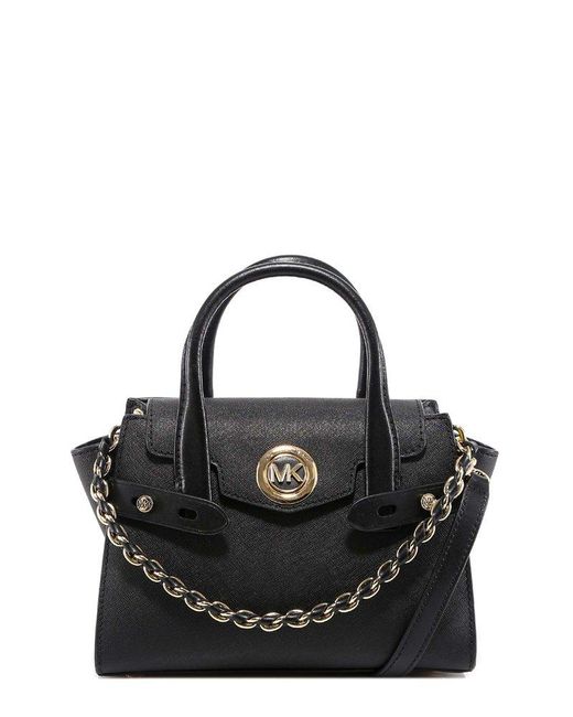 MICHAEL Michael Kors Carmen Extrasmall Satchel Bag in Black Lyst