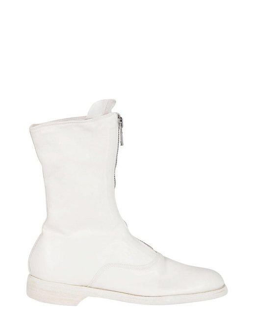 Guidi Leather 310 Front Zipped Army Boots in White - Lyst