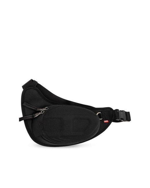DIESEL Black 1-dr-pod Two-way-zip Belt Bag for men
