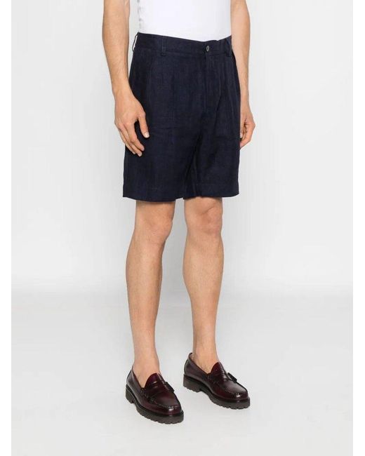 Sease Blue Tailored Shorts for men