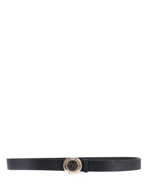 Versace Jeans White Couture Logo-buckle Belt for men