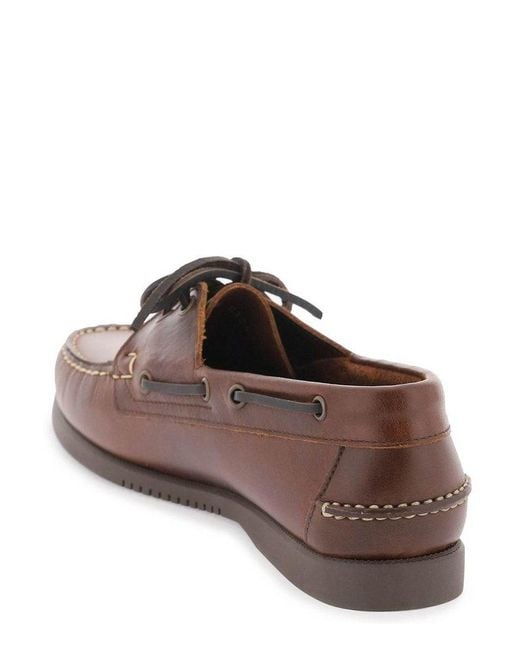 Paraboot Brown Slip-on Barth Loafers