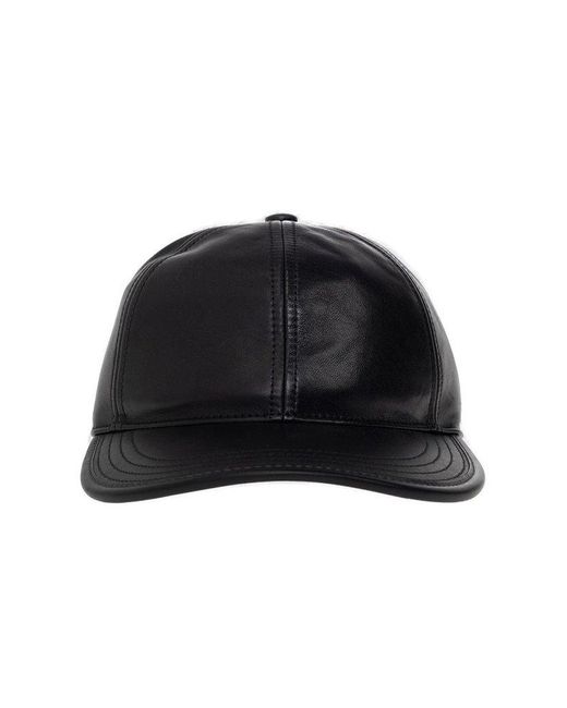 COACH Leather Baseball Cap in Black for Men Lyst