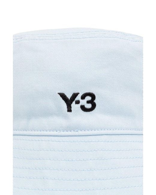 Y-3 Blue Bucket Hat With Logo,