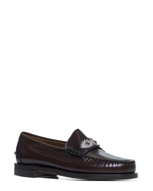 Sebago Black Classic Dan Eyes Slip-On Loafers for men