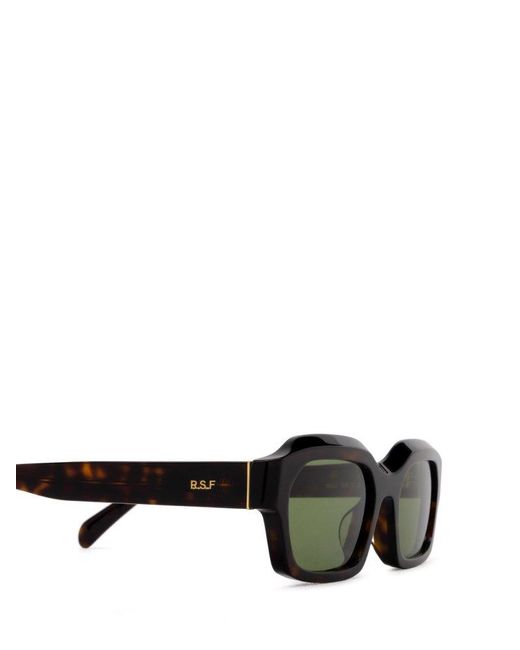 Retrosuperfuture Green Ambos Rectangle Frame Sunglasses
