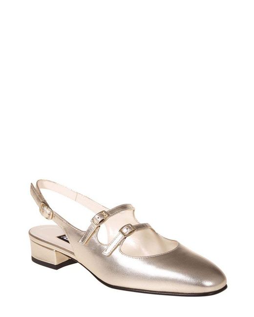 CAREL PARIS Pink Peche Slingback Mary Janes