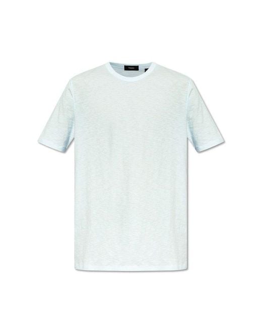 Theory Blue Cotton T-shirt, for men