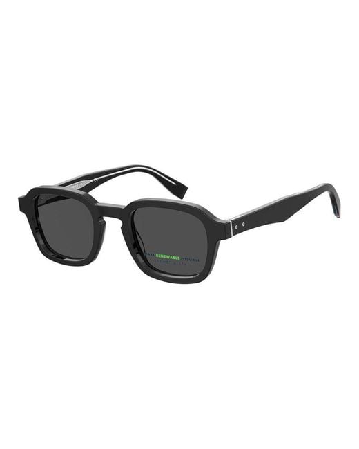 Tommy Hilfiger Black Sqaure Frame Sunglasses for men