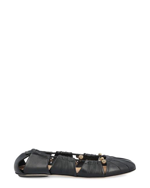 Chloé Black Luna Ballerina Flats