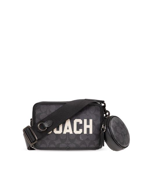 COACH Black 'charter' Shoulder Bag, for men