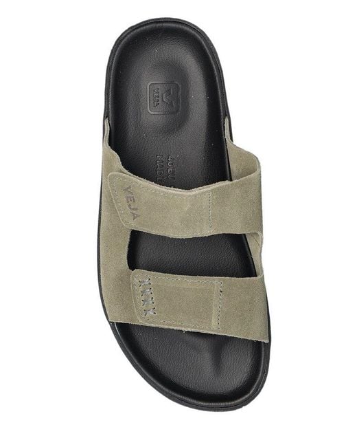 Veja Black Etna Touch Strap Slides