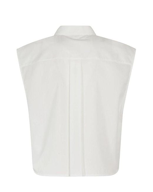 Helmut Lang White Sl Tux Shirt