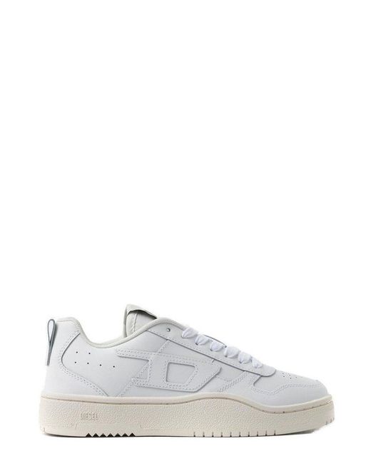 DIESEL White S-ukiyo V2 Lace-up Sneakers