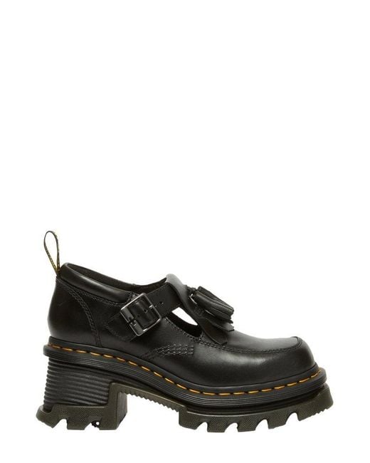 Dr. Martens Black Corran Mary Jane Heeled Shoes