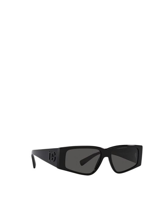 Dolce & Gabbana Rectangular Frame Sunglasses in Black for Men Lyst