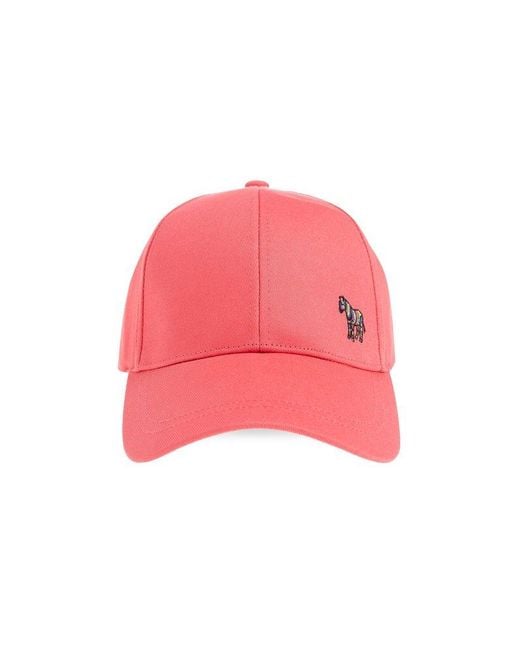 PS by Paul Smith Pink Ps Paul Smith Baseball Cap With Patch for men