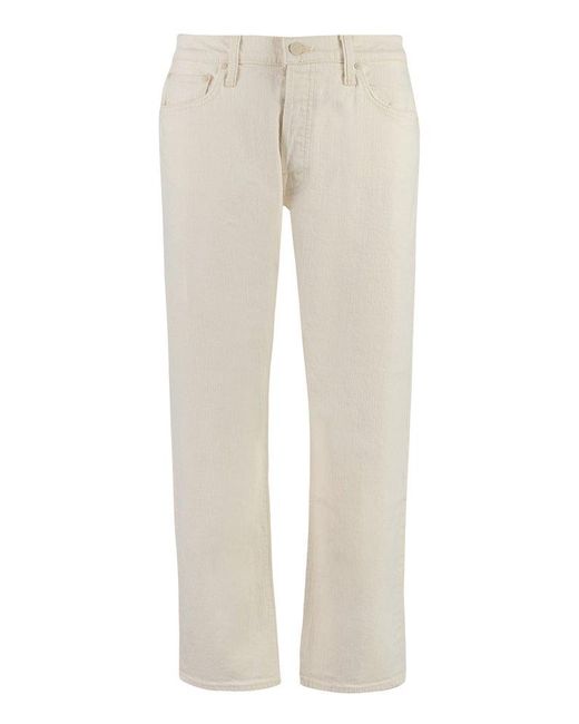 Mother Natural The Ditcher High-waisted Cropped Jeans