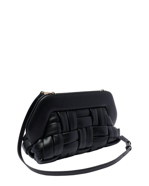 THEMOIRÈ Black Bios Weaved Shoulder Bag