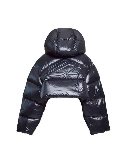 DSquared² Blue Hooded Padded Jacket