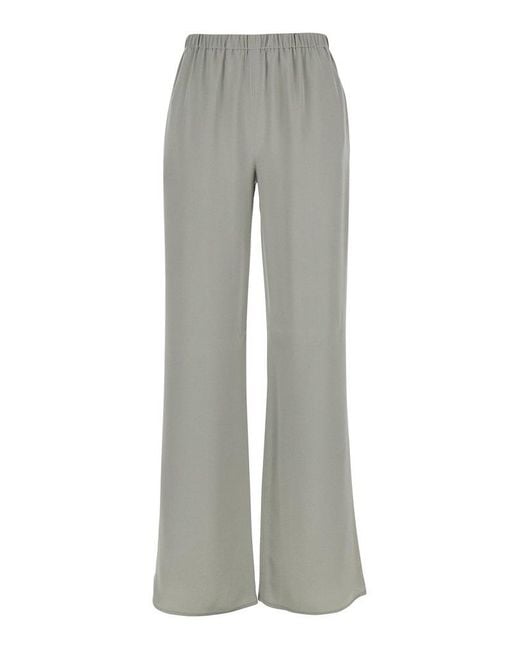 Antonelli Gray Rapolano Creen Pants With Elastic Waist