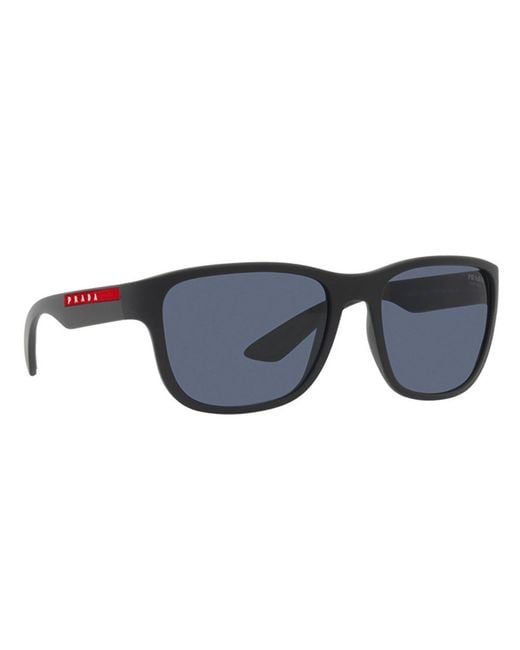 Prada Black Square Frame Sunglasses for men