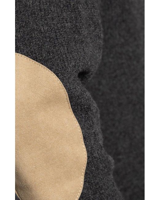AMI Black Wool Turtleneck Sweater for men