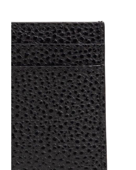 Saint Laurent Black Leather Card Case, for men