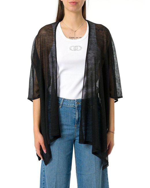 Liu Jo Black Knitted Poncho
