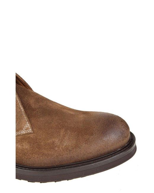 Doucal's Brown Lace-up Ankle Boota for men