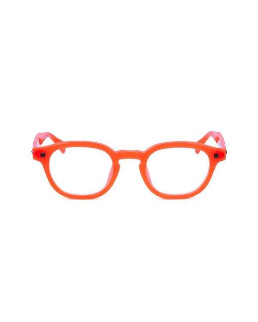 Linda Farrow Black X Matthew Williamson Oval Frame Glasses