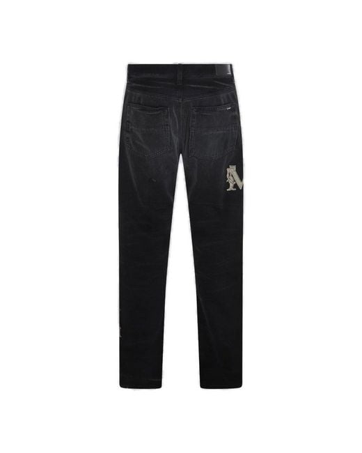 Amiri Black Cotton Denim Jeans for men