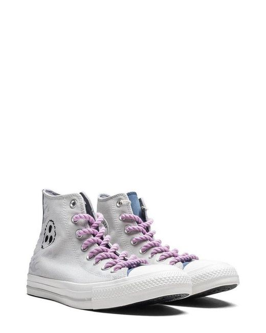 Converse White X Naruto Chuck Taylor All Star High Lace-Up Sneakers