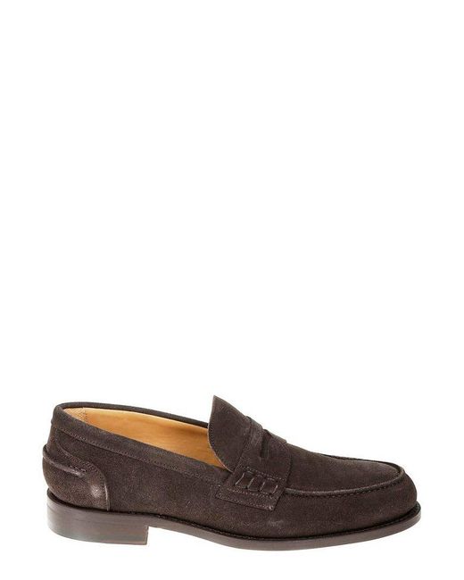BERWICK  1707 Brown Classic Penny Loafers for men