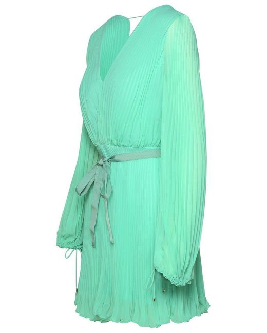 Max Mara Green 'Visit' Polyester Dress