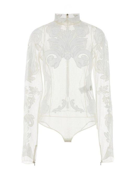 Stella McCartney White Embroidery Bodysuit