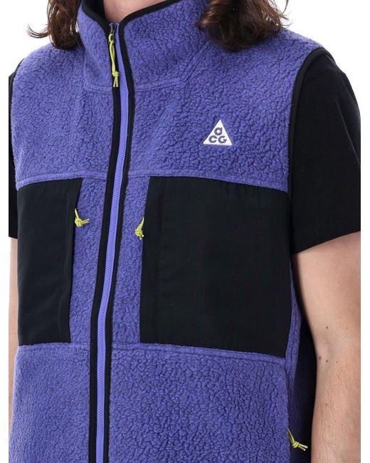 Nike Blue Acg Arctic Wolf Vest for men