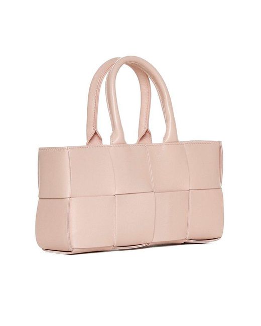 Bottega Veneta Pink Mini East-west Arco Tote Bag