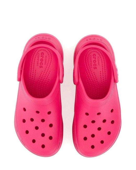 CROCSTM Pink Bae Platform Clogs
