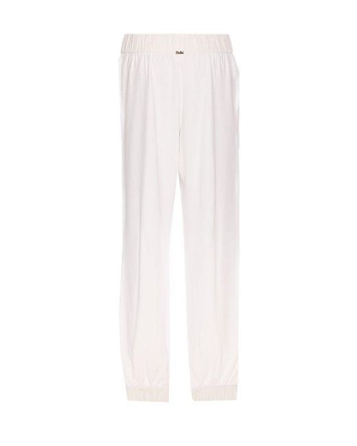 Herno White Trousers