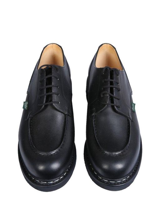 Paraboot Black Chambord Lace-up Derby Shoes for men
