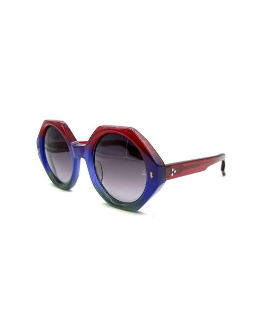 Jacques Marie Mage Blue Pennylane Circular Frame Sunglasses