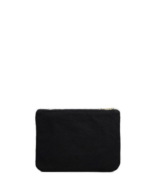 Carhartt Black Graphic Printed Zipped Wallet for men