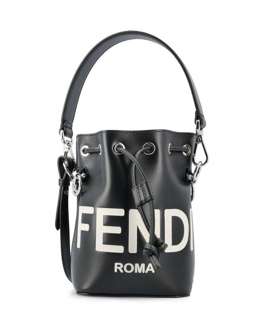 Fendi Black Mon Tresor Mini Bucket Bag