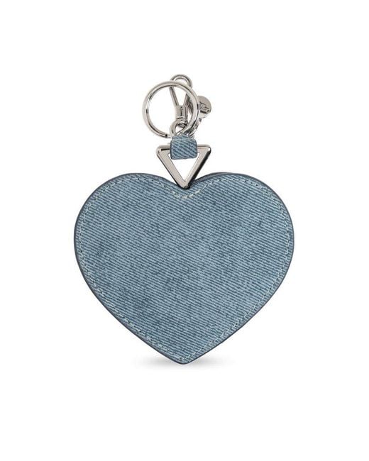 Kate Spade Blue Heart-Shaped Pouch