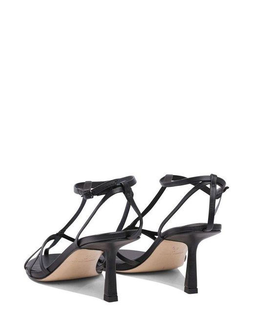 STUDIO AMELIA Black Aviary Heel Sandals