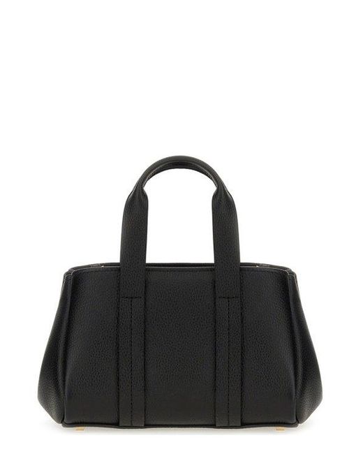 MICHAEL Michael Kors Black Romee Extra-Small Pebbled Leather Crossbody Bag